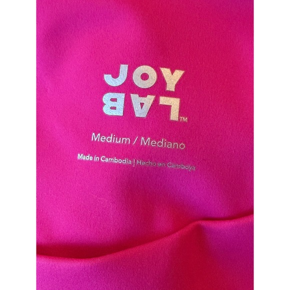 NWOT Joy Lab Pink High Waist Flared Leggings Athletic Pants Medium - Picture 2 of 6